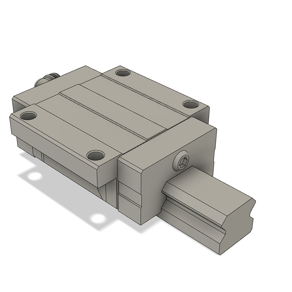 LSH30F2N2X840S20CH-M6 AIRTAC PROFILE RAIL ASSEMBLY<br>LSH 30MM HIGH ACCURACY, MEDIUM PRELOAD, BOTTOM MOUNTING FLANGE - STANDARD BLOCK, RAIL L = 840MM QTY: 2 BLOCKS